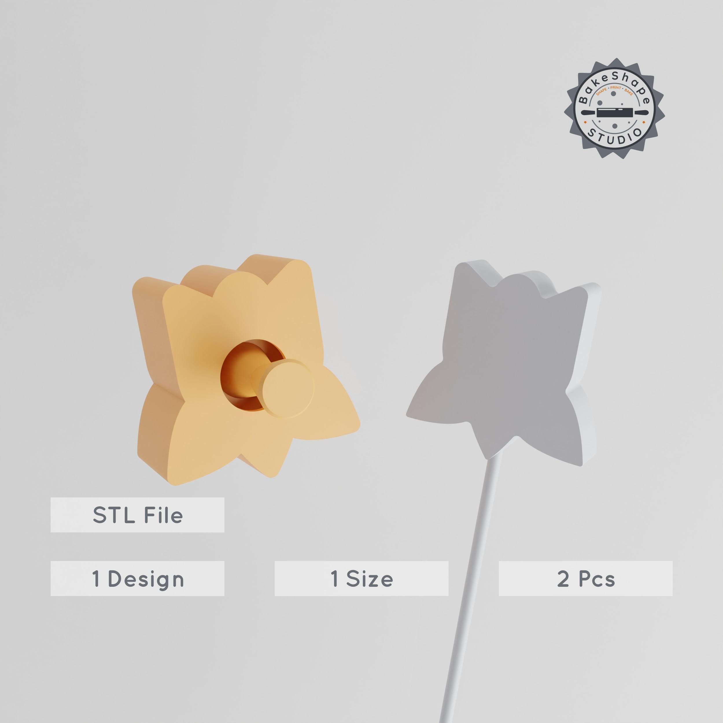 Large Tulip Cake Pop Mold Set, Flower Baking Tool, 3D Printed Blossom Design PRODUCT_1265 3d model