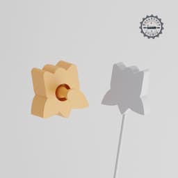 Large Tulip Cake Pop Mold Set, Flower Baking Tool, 3D Printed Blossom Design PRODUCT_1265 3d model