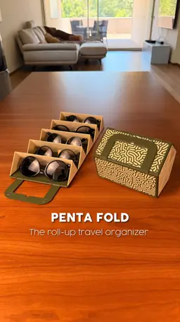 PENTA FOLD | THE ROLL-UP TRAVEL ORGANIZER 3d model