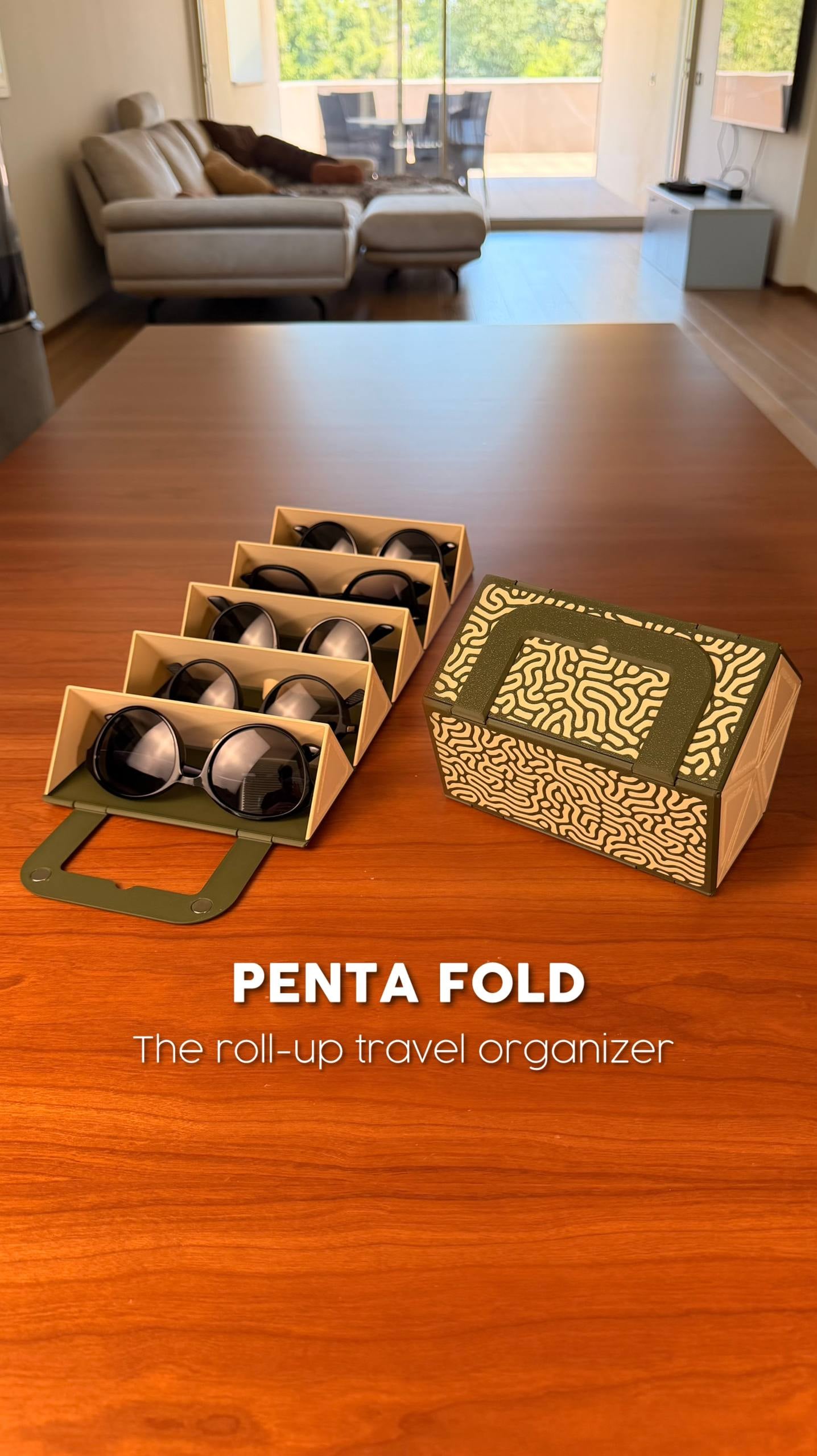 PENTA FOLD | THE ROLL-UP TRAVEL ORGANIZER 3d model