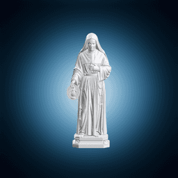 Saint Catherine Holding Medal 3d model