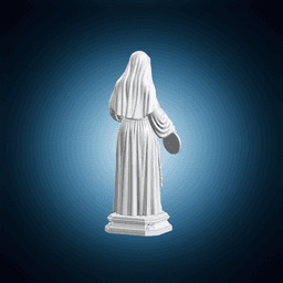 Saint Catherine Holding Medal 3d model