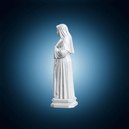 Saint Catherine Holding Medal 3d model