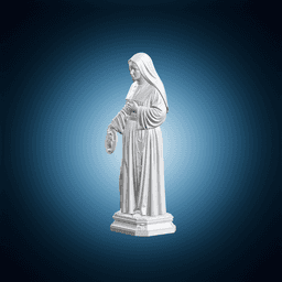 Saint Catherine Holding Medal 3d model