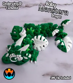 Baby Monstera Leaf Dragon 3d model