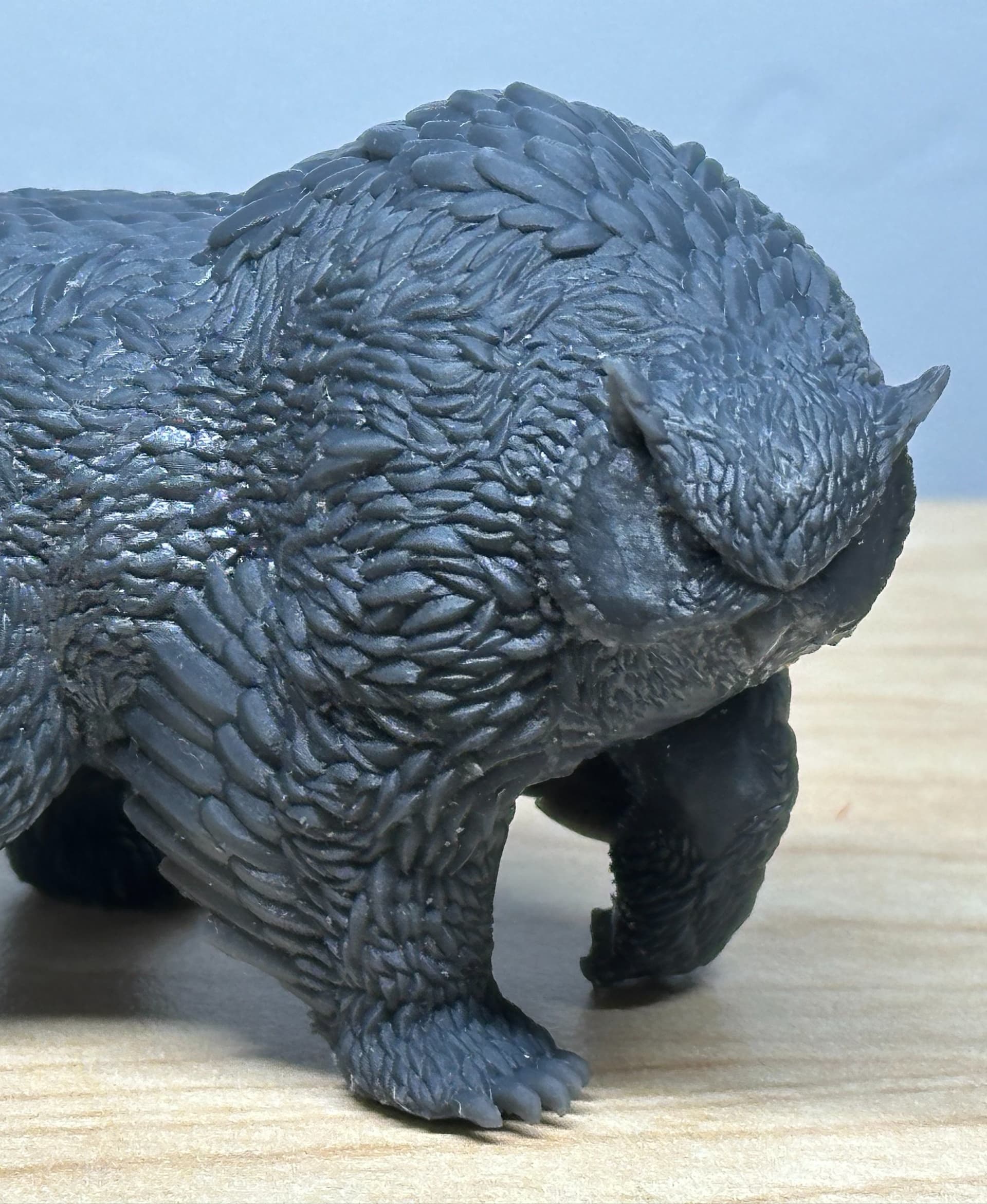 Printer: Anycubic Photon Mono X 6Ks
Resin: ABS-Like Resin Pro 2 (black) 75% / Standard Resin (grey) 25%
