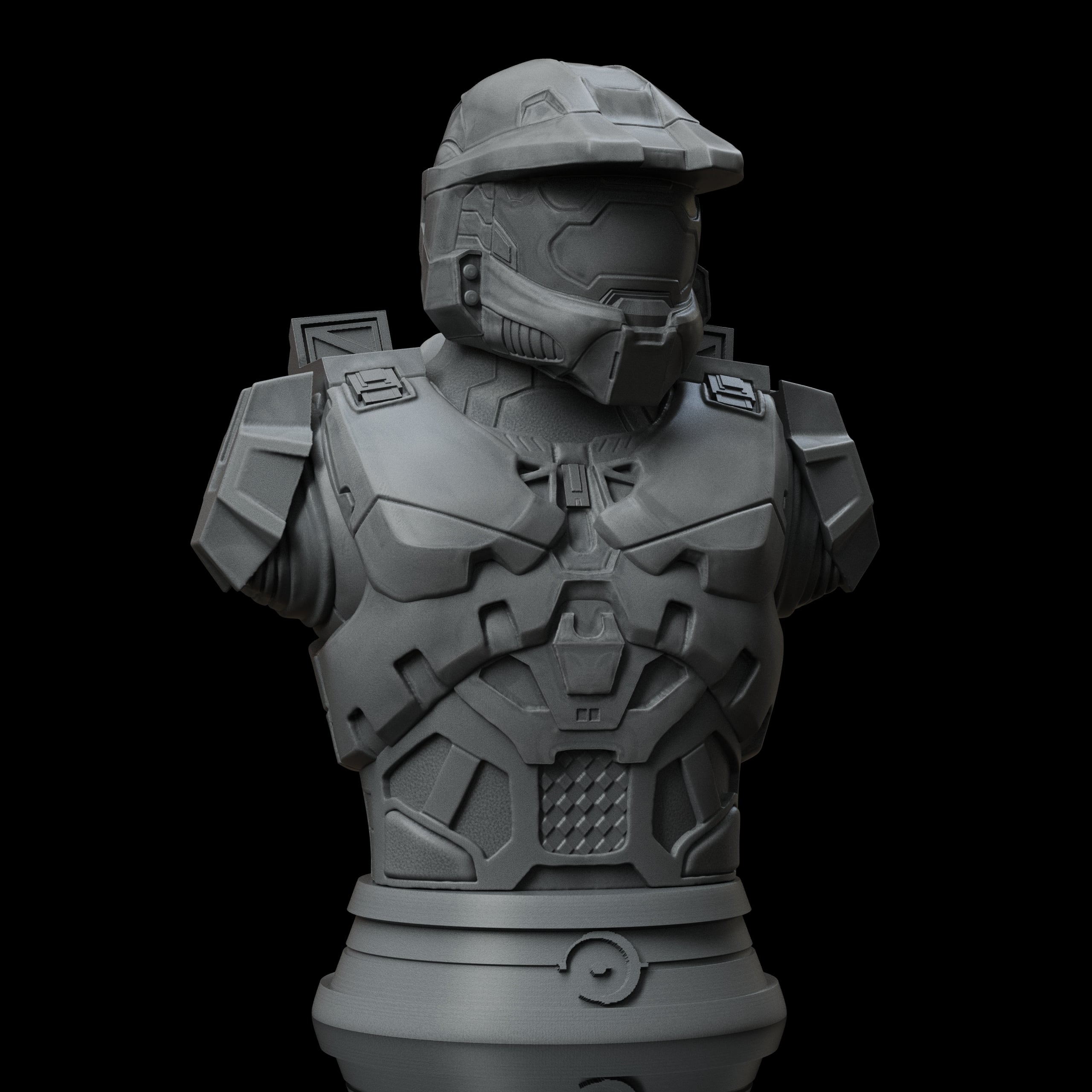 Master Chief Bust - Halo (Pre-Supported) 3d model
