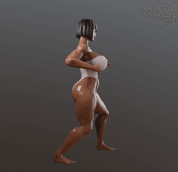 Sexy Muscular Wrestler v2 3d model