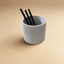 Pen Holder STL File β Personal & Commercial License β 3D Print Desk Organizer 3d model