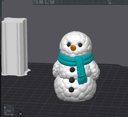 Cloud Snowman _ Winter Decor 3d model
