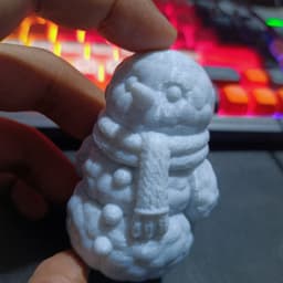 Cloud Snowman _ Winter Decor 3d model