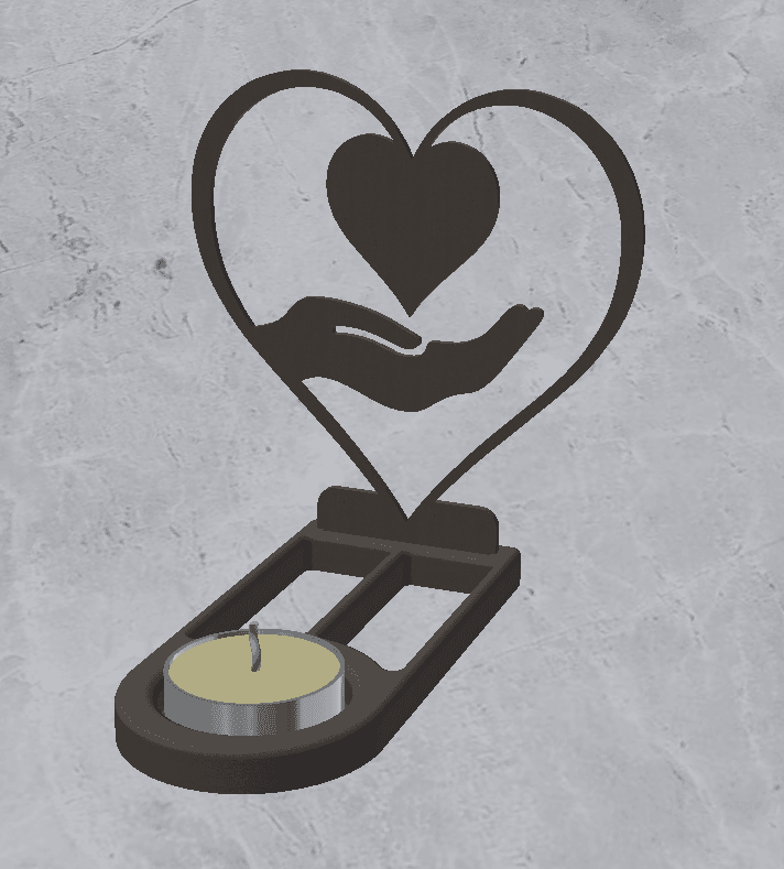 Candle Holder Decoration 3d model