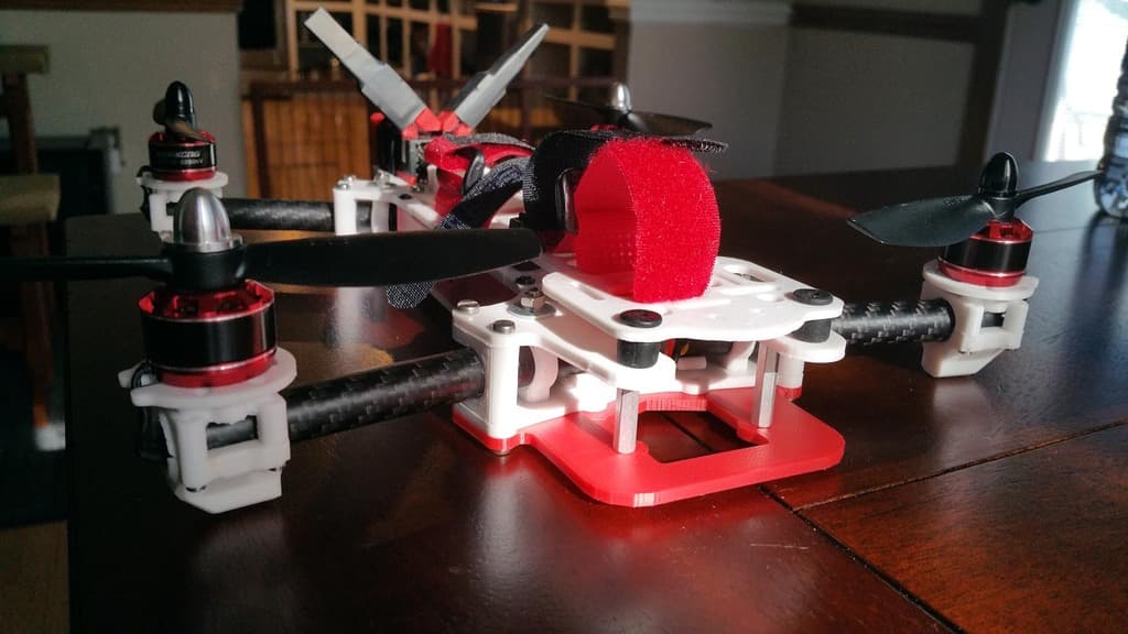 FrSky X8R Receiver & Antenna Mount 3d model