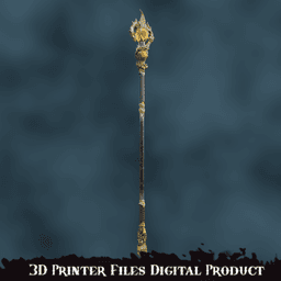 Fantasy Markoheshkir Chromatic Staff Baldurs Gate 3 3d model