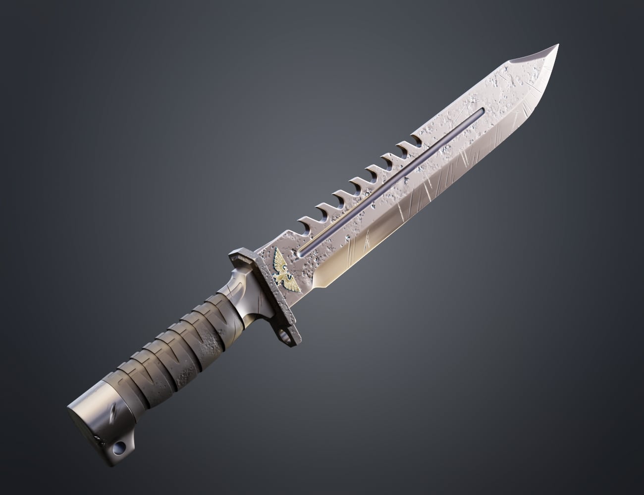 Combat Knife - Standard Issue 3d model