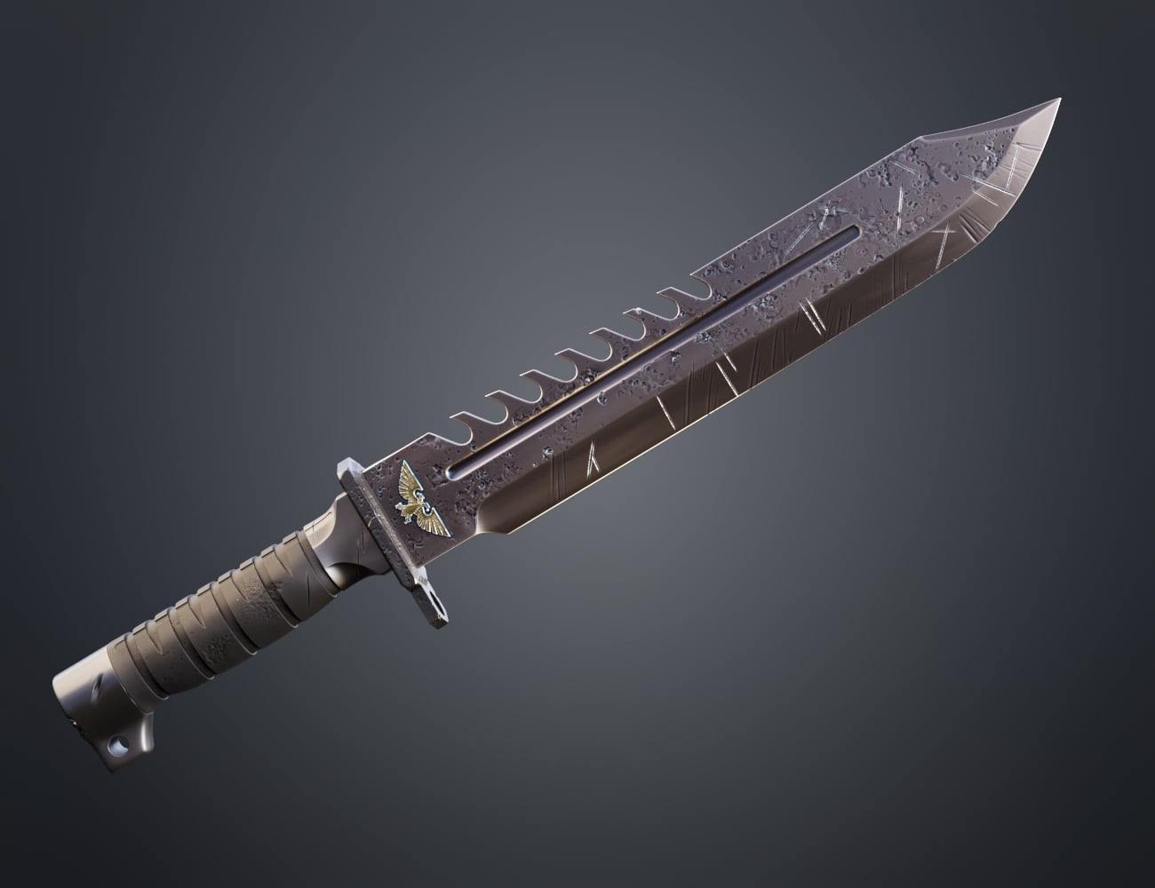 Combat Knife - Standard Issue 3d model