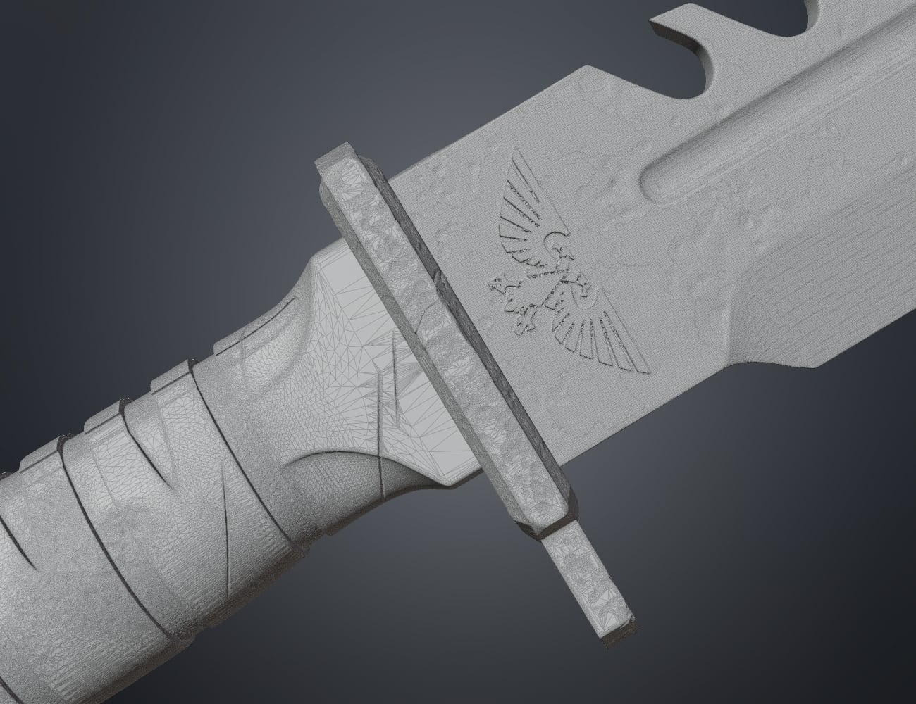 Combat Knife - Standard Issue 3d model