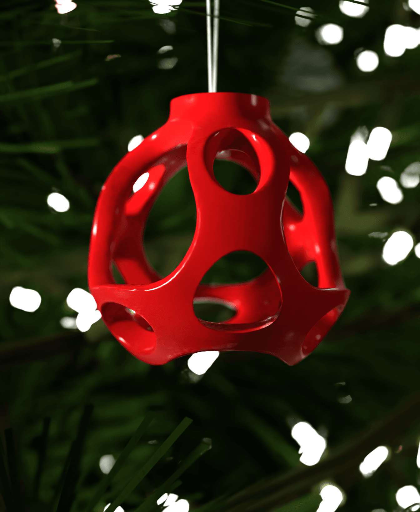 Christmas Ornament Fractal Frost 004 3d model