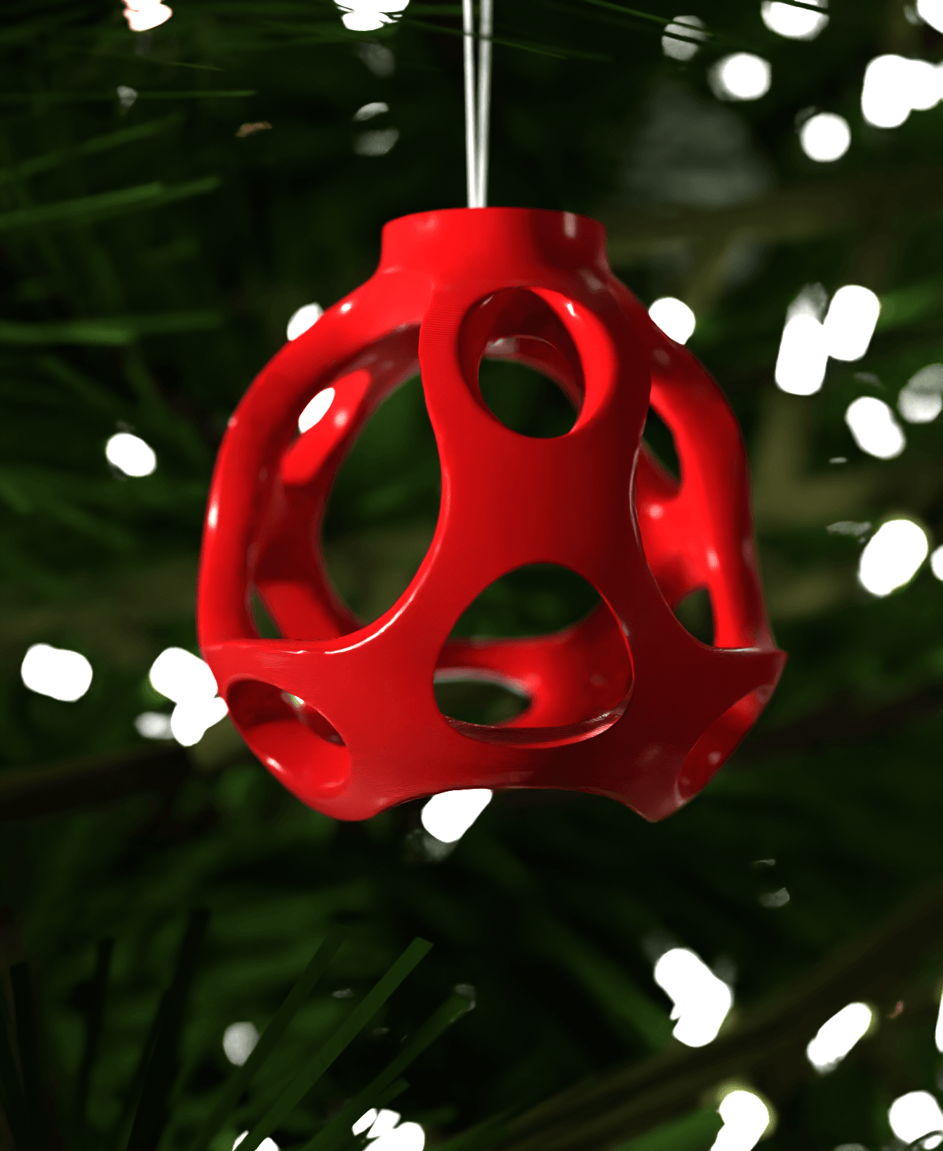 Christmas Ornament Fractal Frost 004 3d model