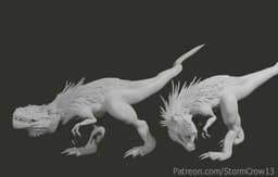 Colossal Dreadmaw and Phantasmal Dreadmaw 3d model