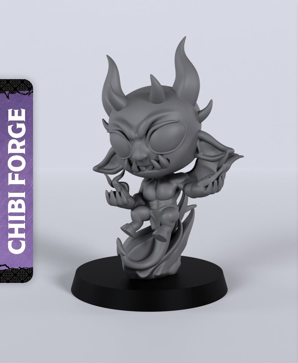 Imp with Fireball - With Free Dragon - 5e DnD Inspired for RPG and Wargamers 3d model