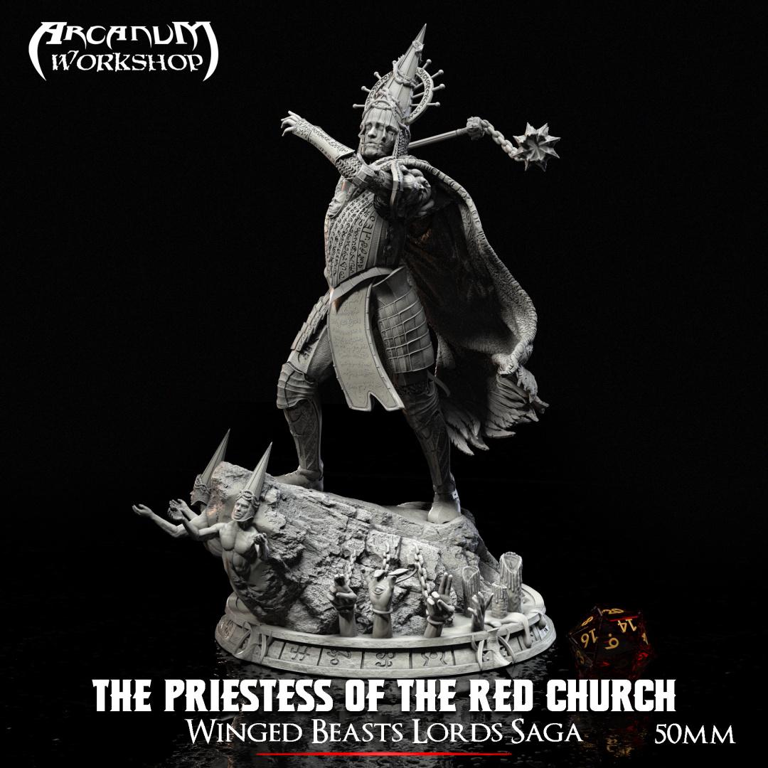 Red Church's Priestess (50mm) 3d model