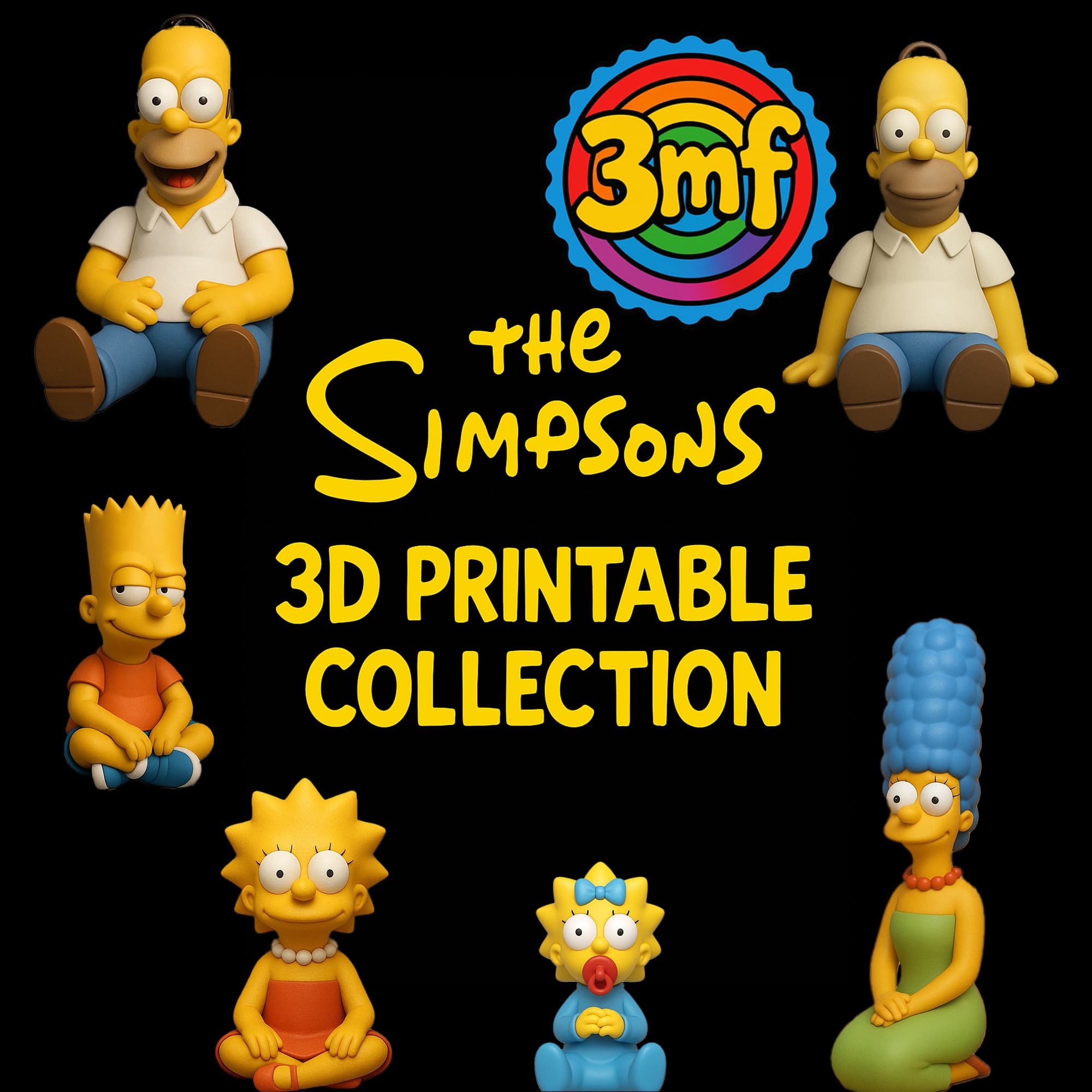 The Simpsons – Full 3D Printable Collection 3d model
