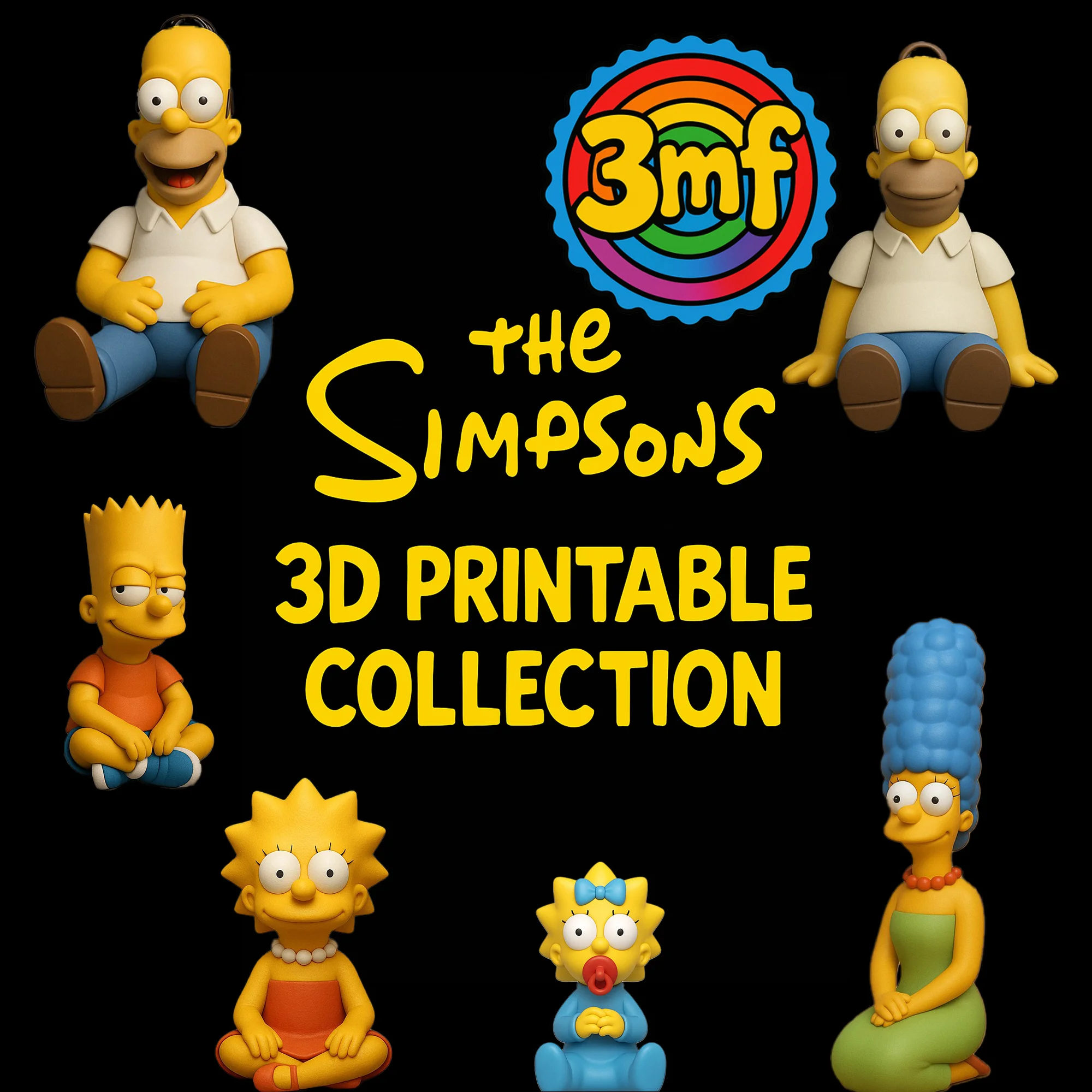 The Simpsons – Full 3D Printable Collection 3d model