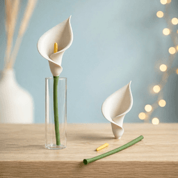 Multicolor Flower Decor Bundle | 5 Different Bloom Designs | Modular Stem Assembly 3d model