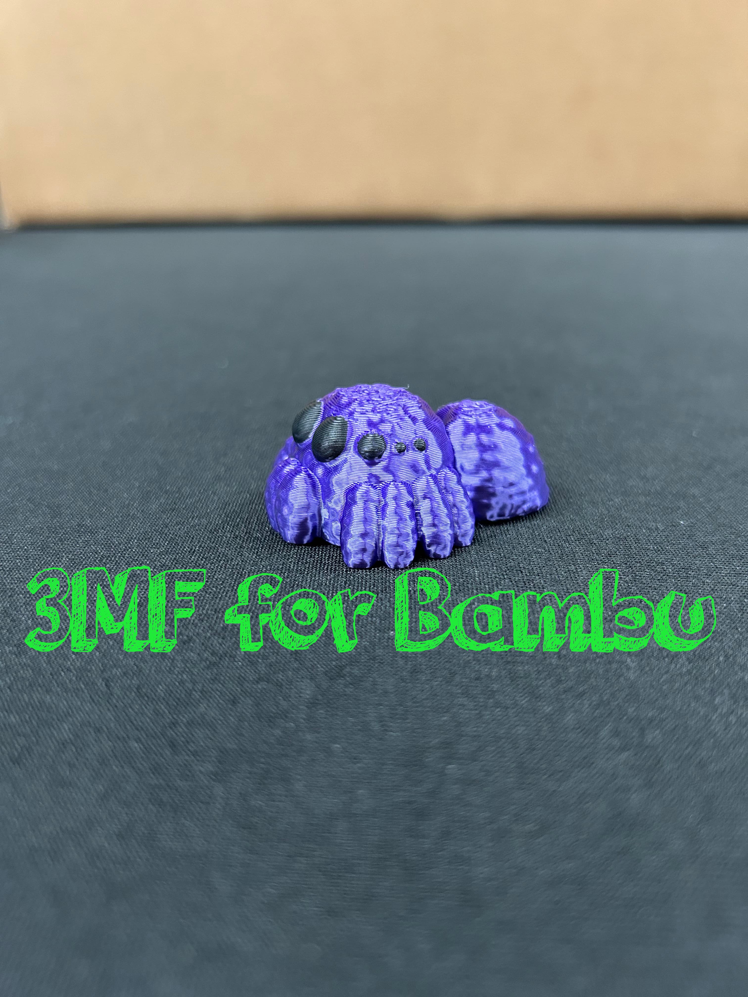 Hairy Spider Painted for AMS 3d model