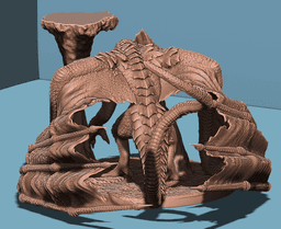 Ancient White Dragon 3d model