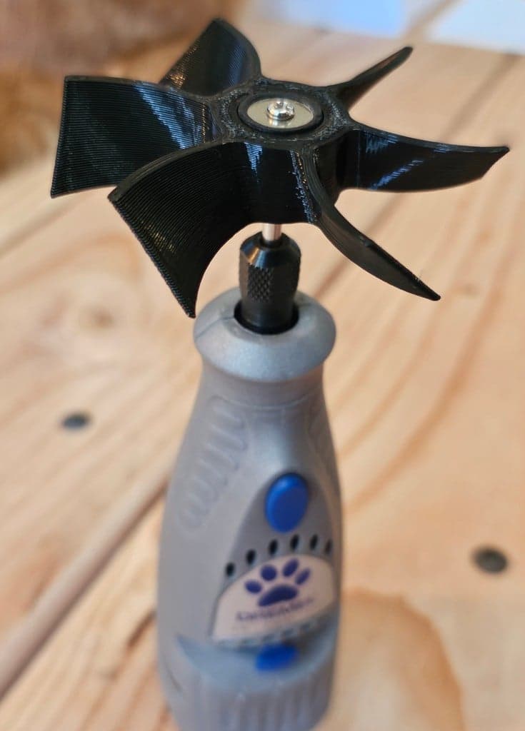 Dremel Fan (0.5in Mandrel) 3d model