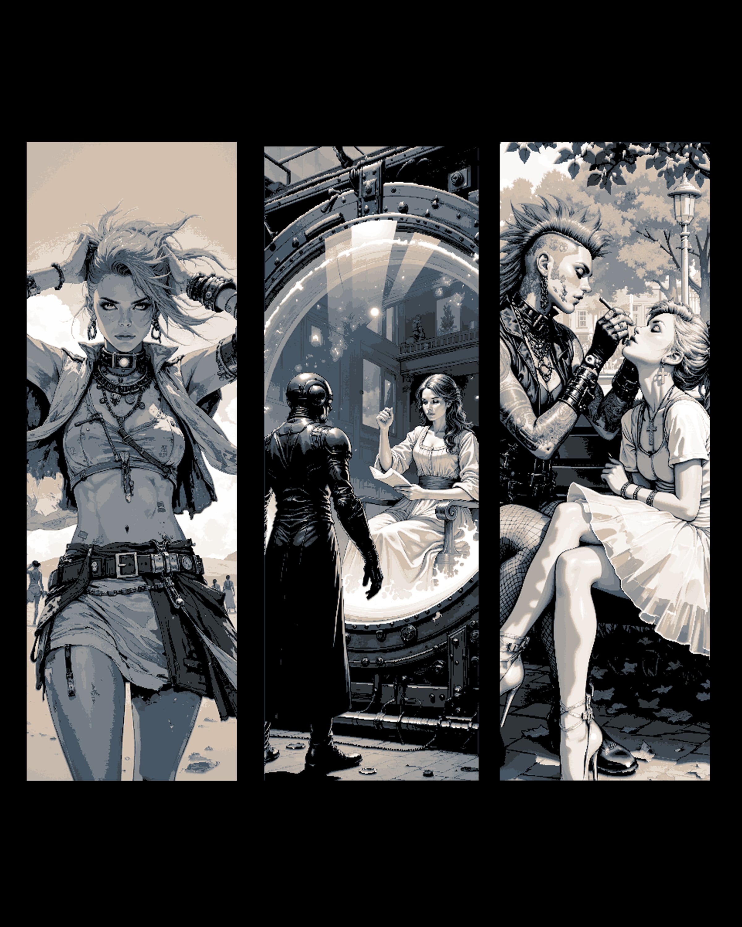 Wonder can be in any view of world and fantasy - Set of bookmarks 3d model