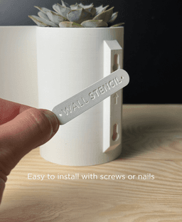 Aura, wall planter with light and key holder. 3d model