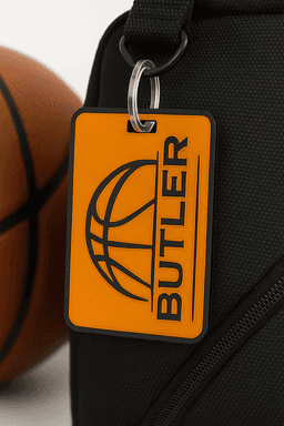 Basketball Bag Tag 2x3 3d model