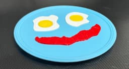 Smiley Face Breakfast Coaster 3d model