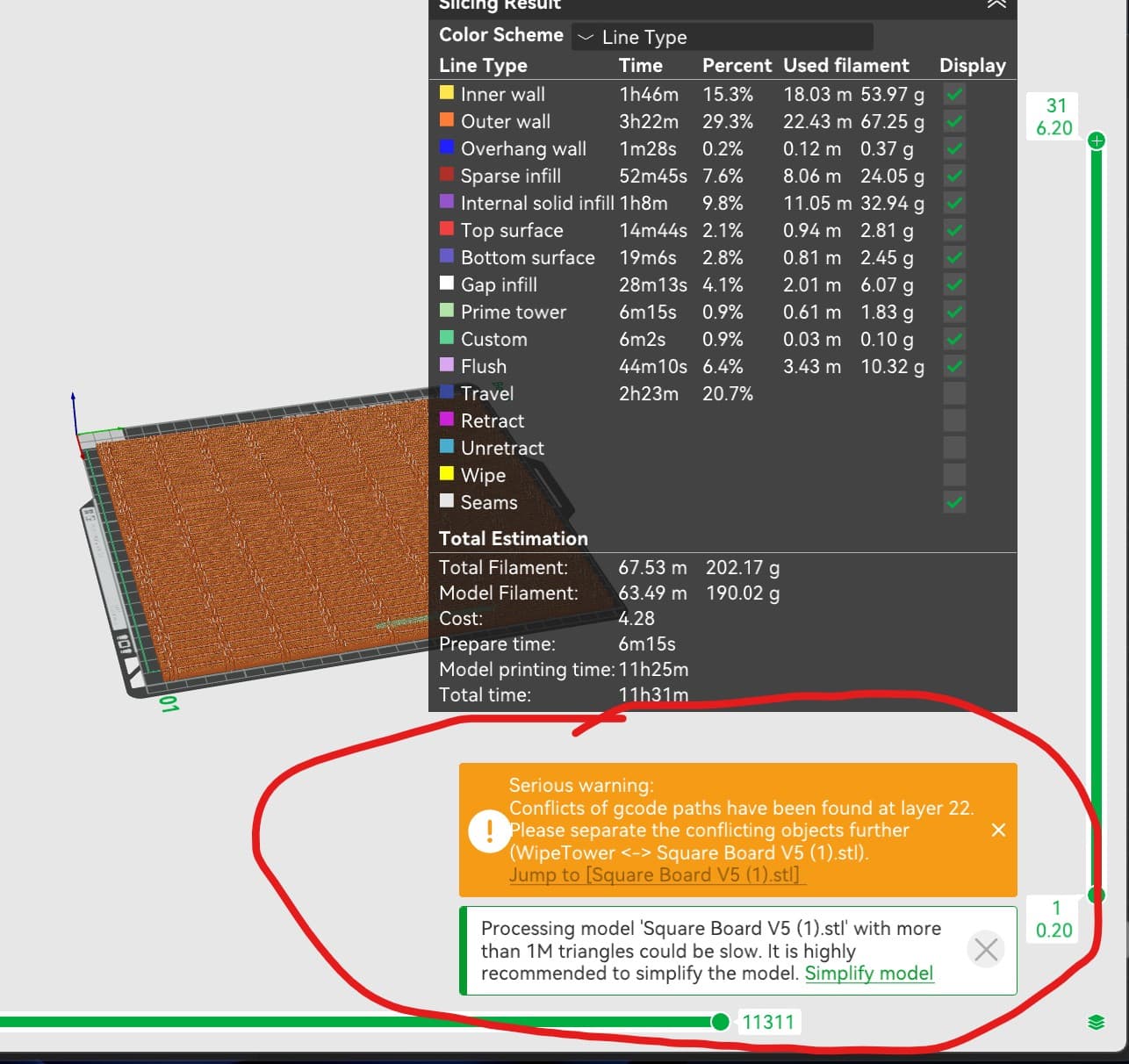 I am new to 3D printing, but is this error message normal?