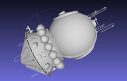Basic Vostok 1 Vostok 3KA Space Capsule Printable Model 3d model