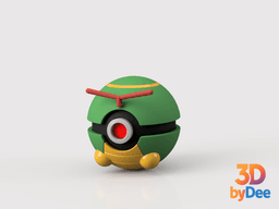 Caterpie Pokeball 3d model