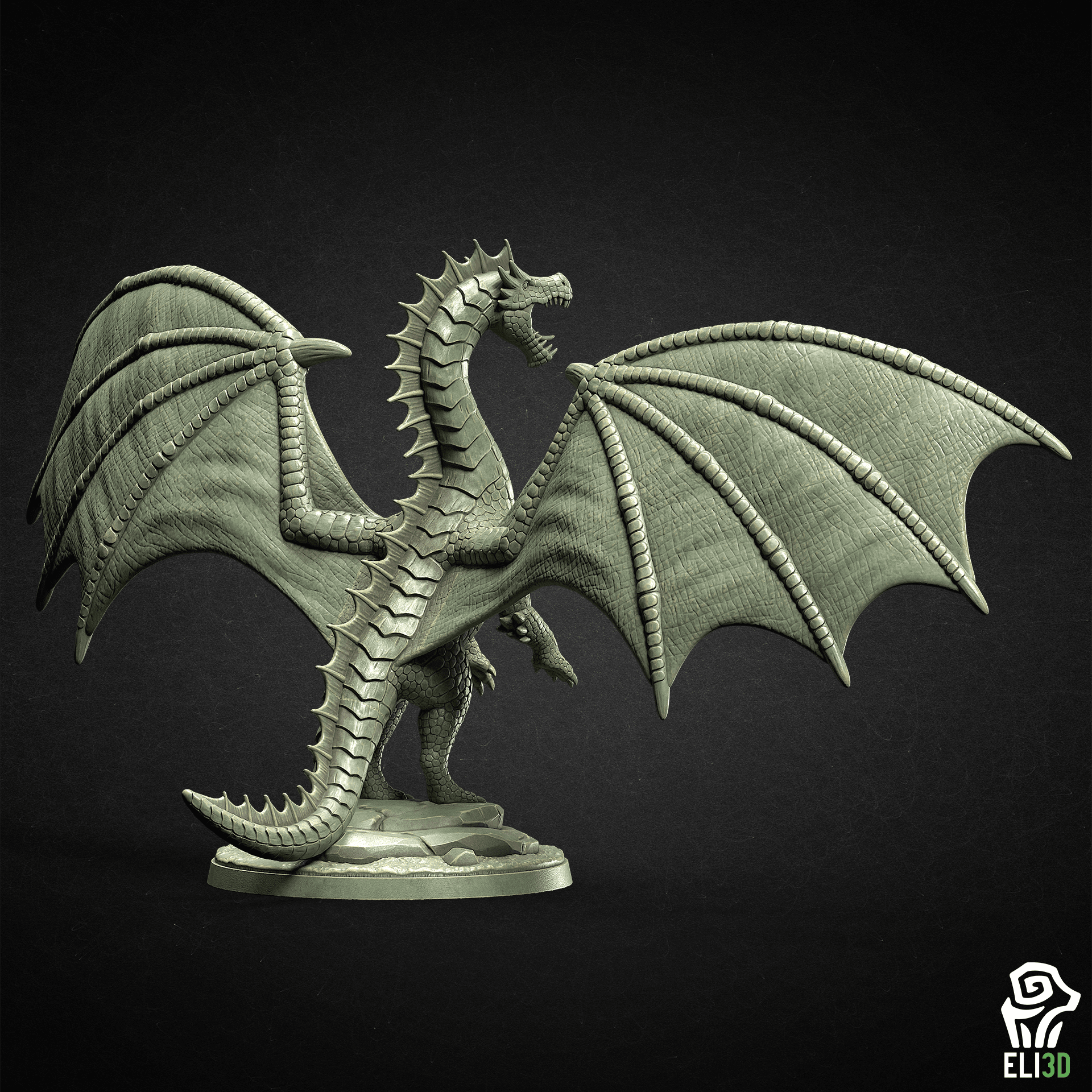 Green Dragons 3d model