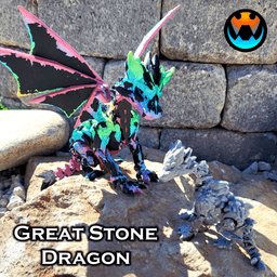 Great Stone Dragon 3d model