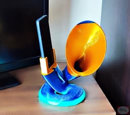 TubaPhonic – No-Power Phone Speaker Dock | Passive Acoustic Amplifier 3d model