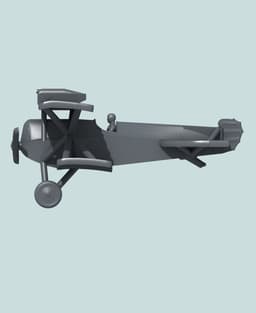 1:144 Hansa-Brandenburg D.I (Canister, early rudder) 3d model