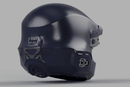 Helldivers 2 SA-04 Combat Technician Helmet DIY Kit Cosplay 1:1 scale 3d model