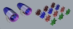 EDF 123 mm EMV COMPLETE MODULAR SYSTEM - (5-7-9-11 Blades | Multi-Motor Fit) 3d model