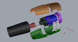 EDF 123 mm EMV COMPLETE MODULAR SYSTEM - (5-7-9-11 Blades | Multi-Motor Fit) 3d model