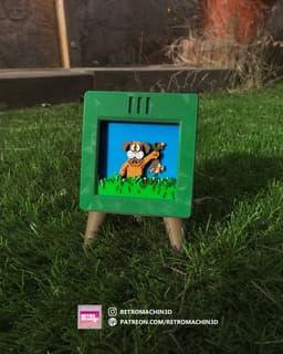 DUCK HUNT - Pixel Voxel Art Frame (No support, 3MF included) 3d model