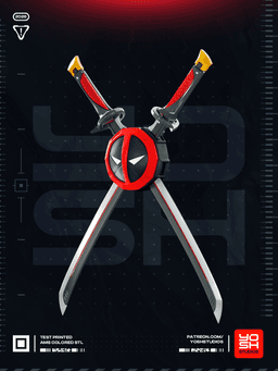 Deadpool Rivals Katana 3D Printer STL file 3d model