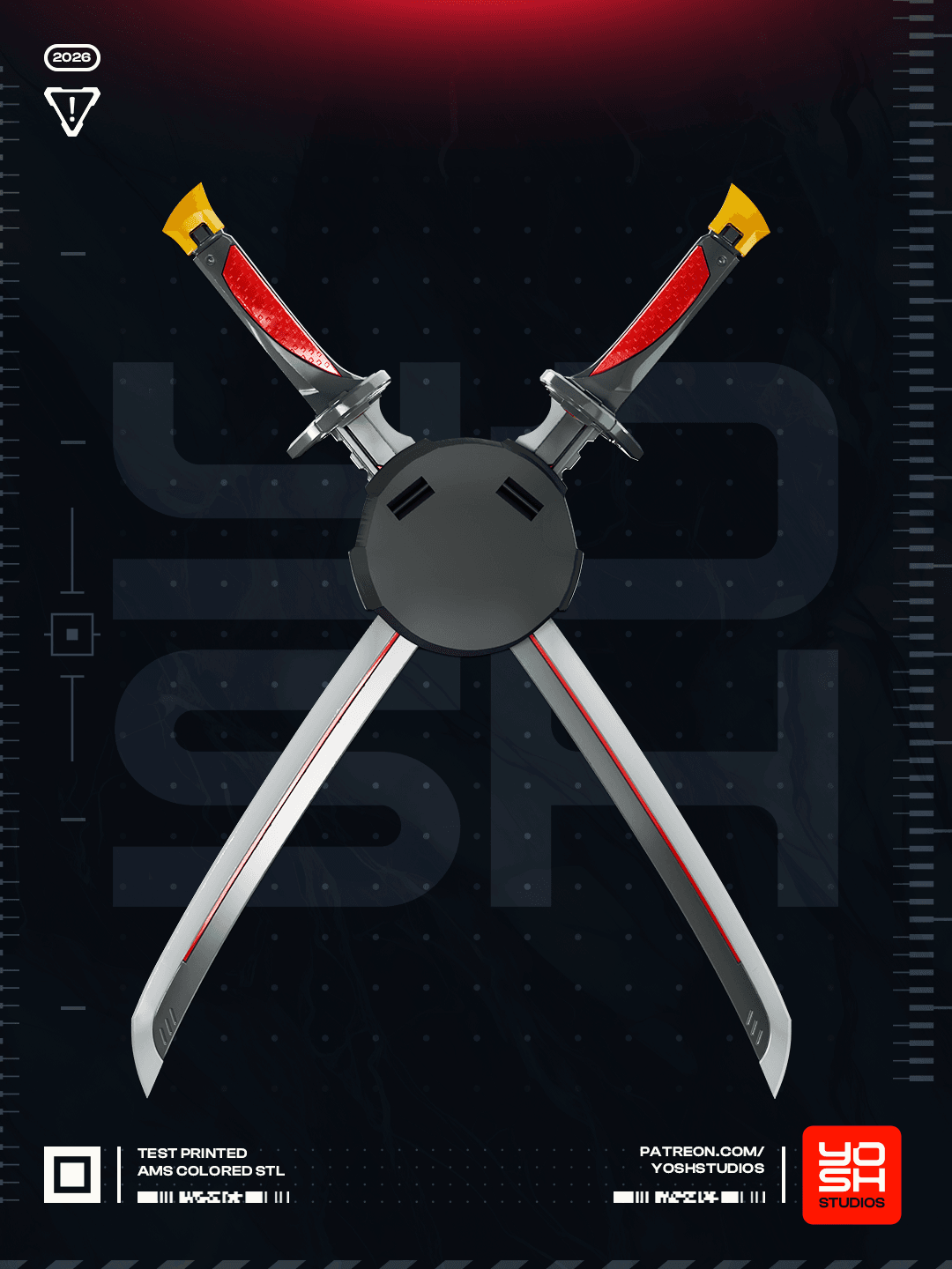 Deadpool Rivals Katana 3D Printer STL file 3d model