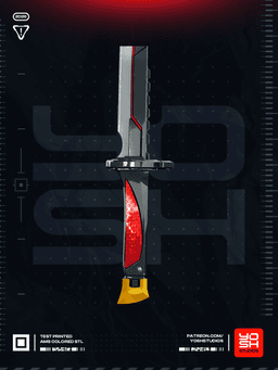 Deadpool Rivals Katana 3D Printer STL file 3d model